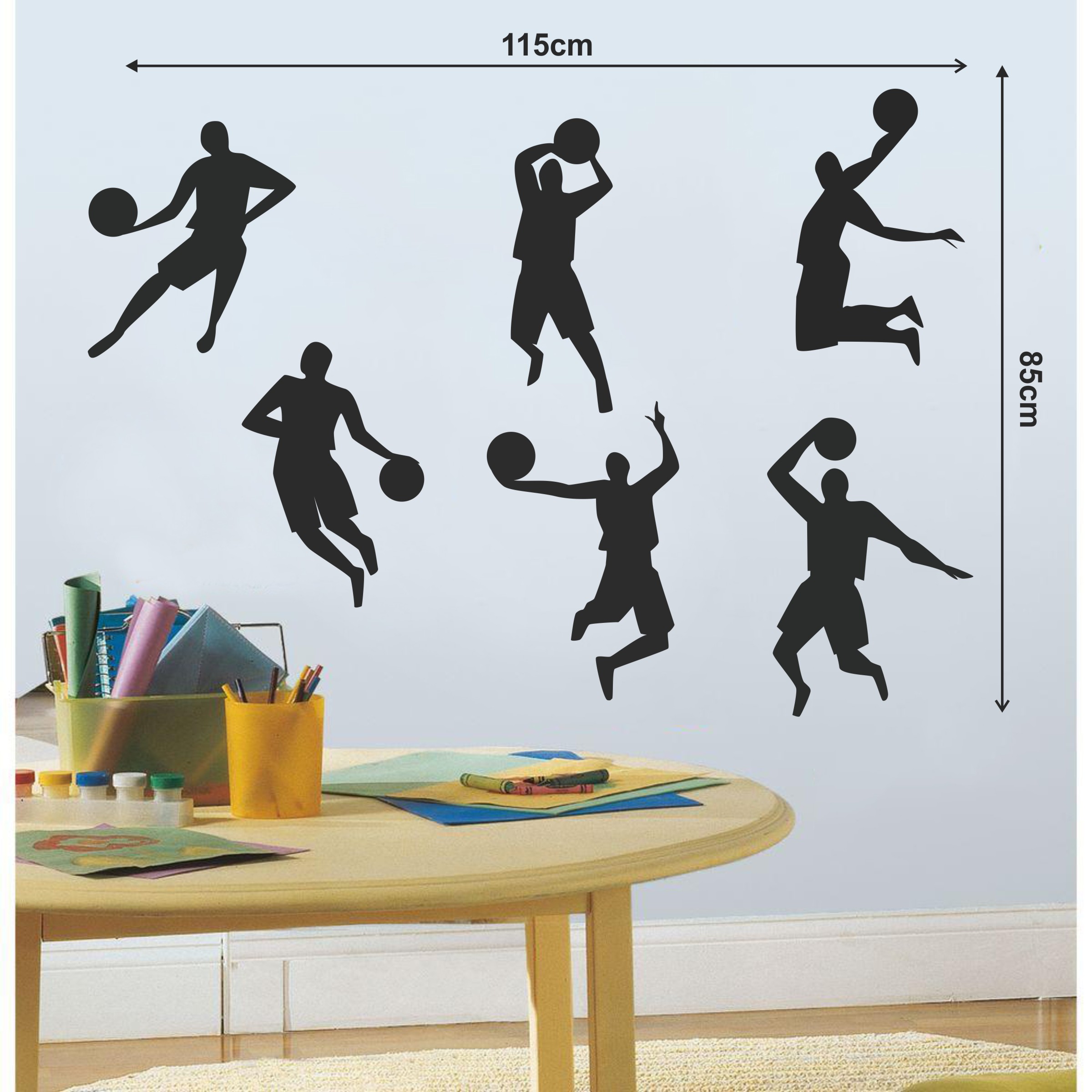 ORKA Basketball Wall Decal Sticker 7   XL 