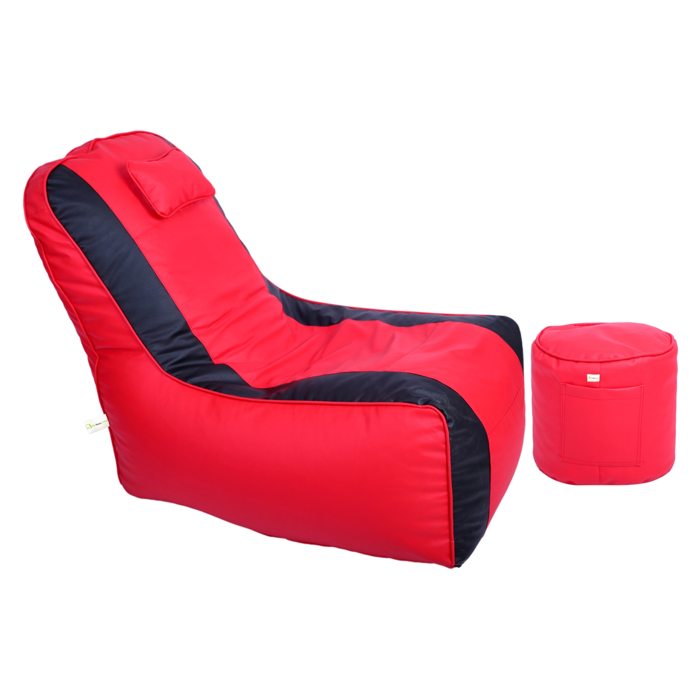 Can Bean Bags Video Rocker With Head Rest Red, Black  