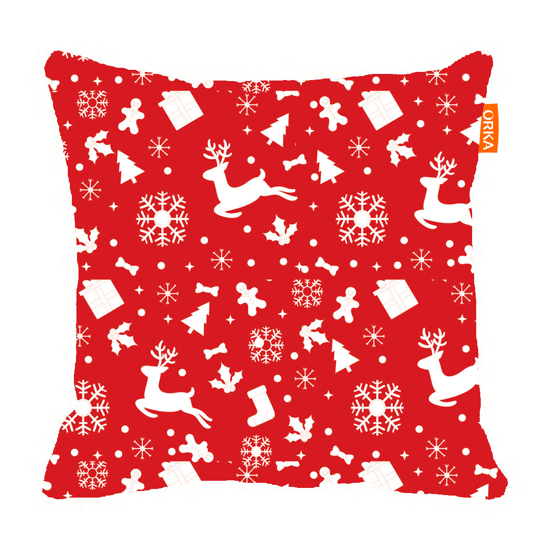 ORKA Digital Printed Christmas Cushion 6 16" X 16" Cover Only