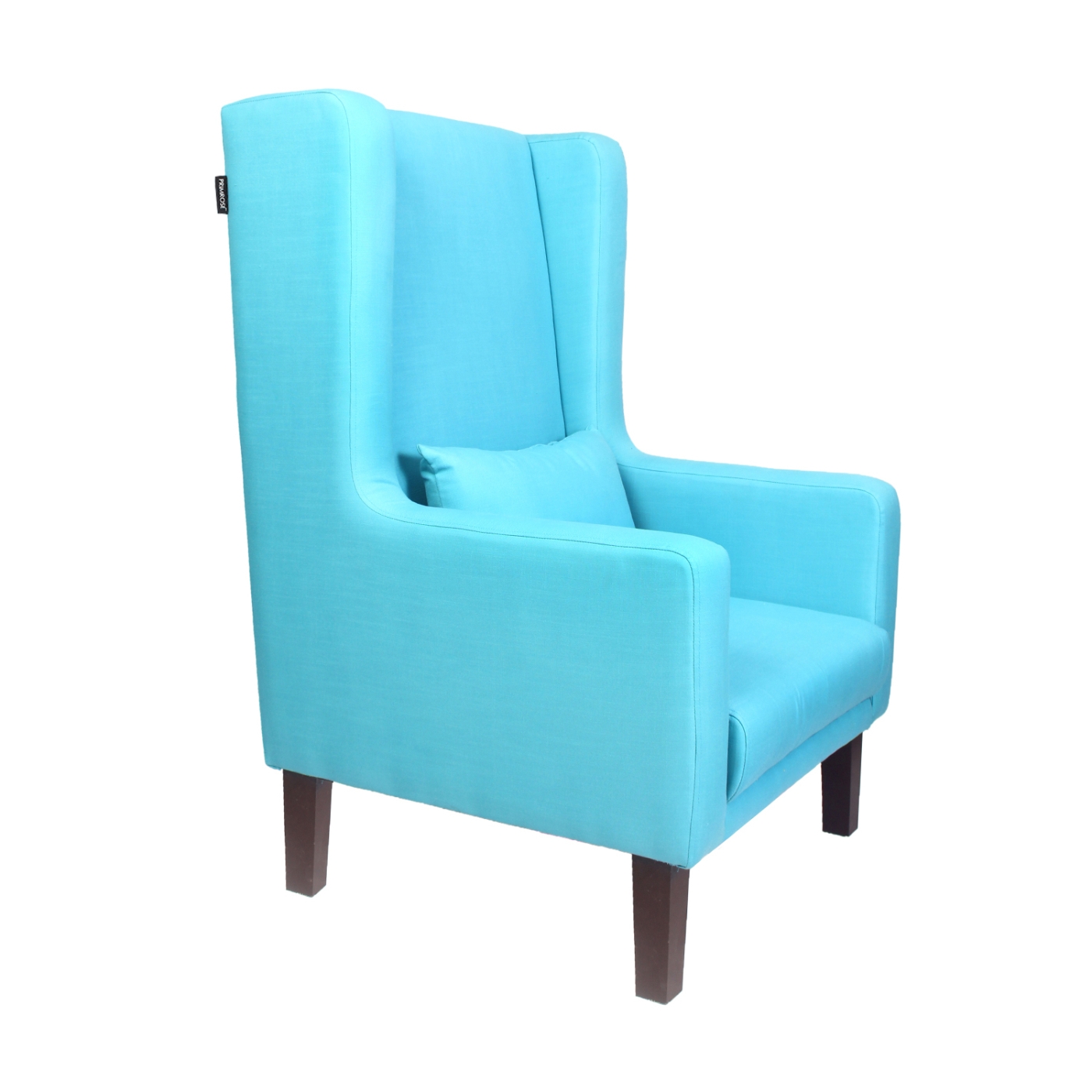 PRIMROSE Chicago High Back Polyester Fabric Chair - Light Blue  