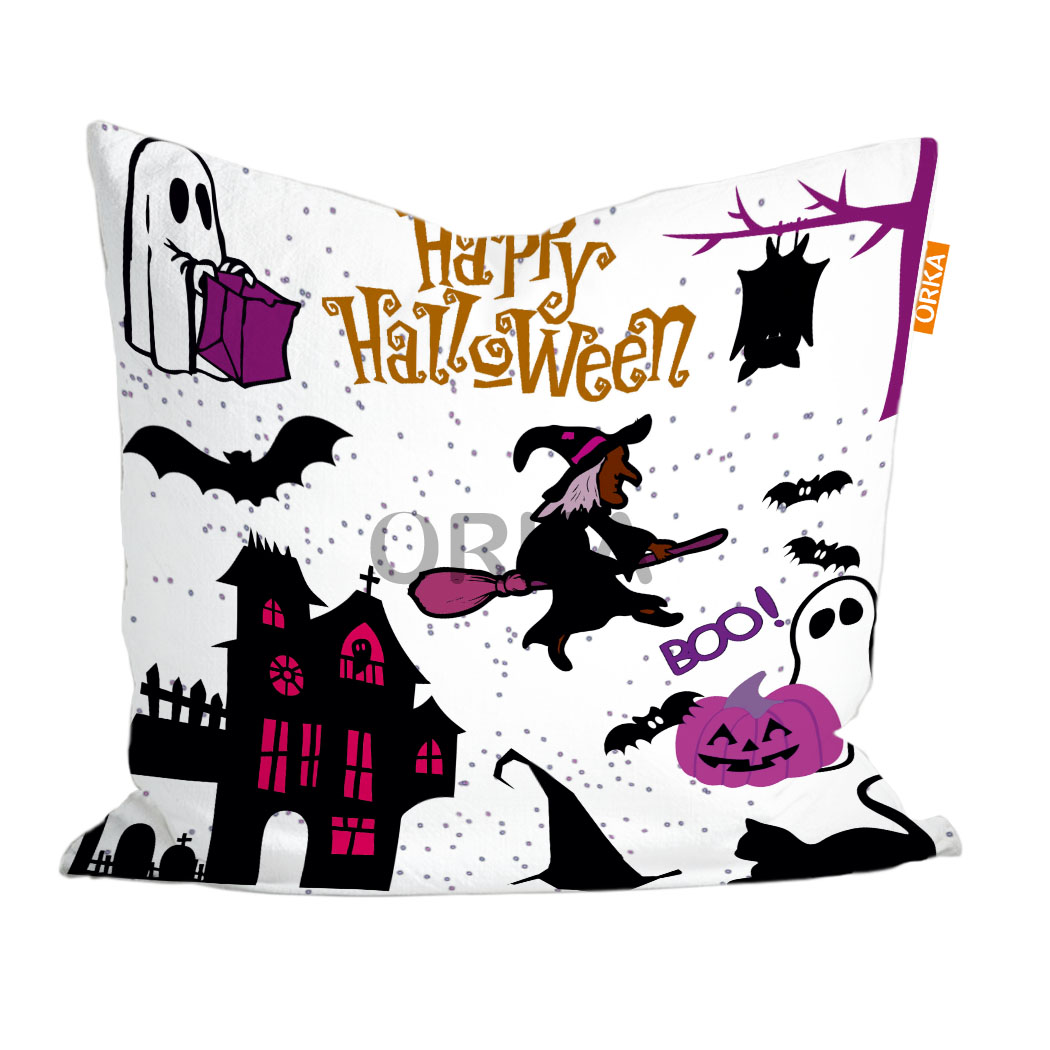 ORKA Digital Printed Halloween Cushion 19 16" X 16" Cover Only