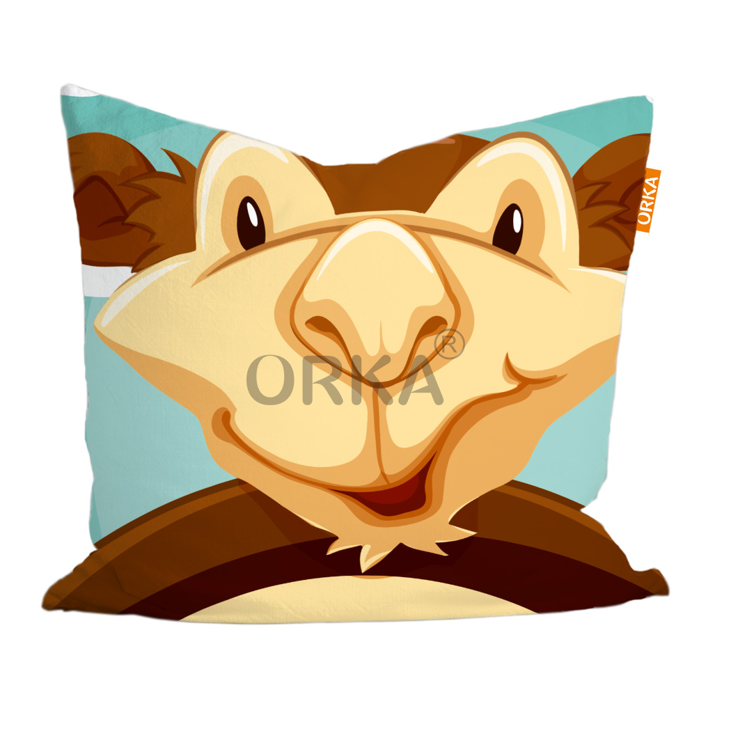 ORKA Kids Digital Printed Cushion Animal Theme  