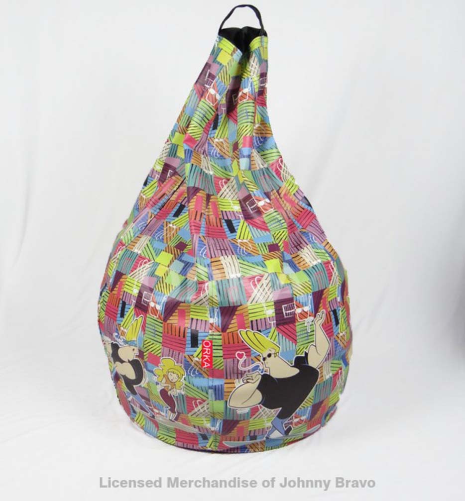 Orka Digital Printed Colorfull Bean Bag Johnny Bravo Lover Theme  