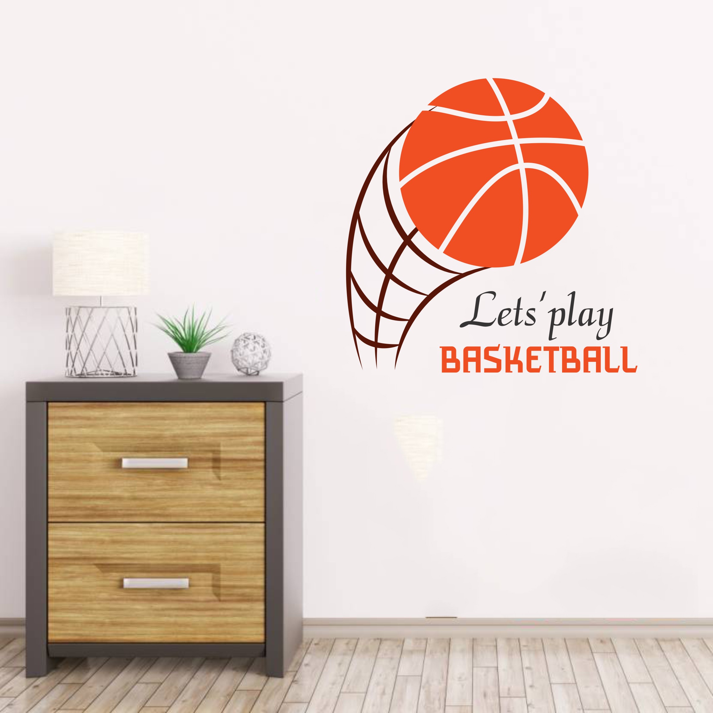ORKA Basketball Wall Decal Sticker 9  
