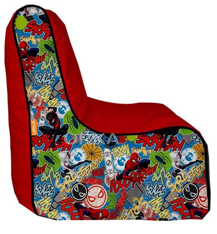 ORKA Bean Bag Red Bean Chair Spiderman In Action Theme   XXL  Cover Only 