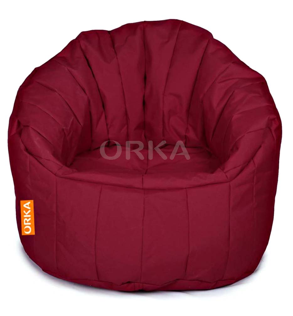 ORKA Big Boss Maroon Bean Chair Sofa  