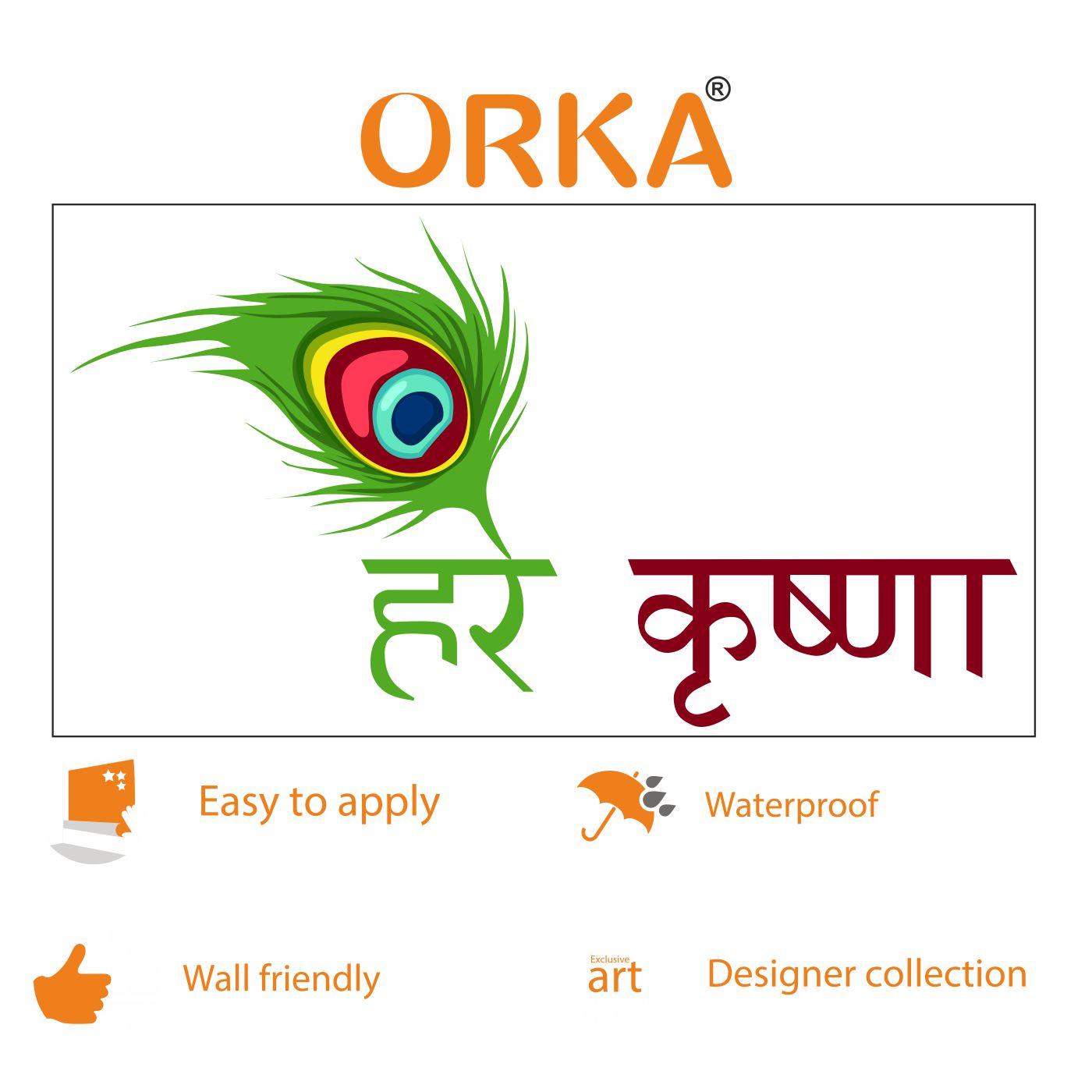 ORKA Sloka Theme Wall Sticker 3  