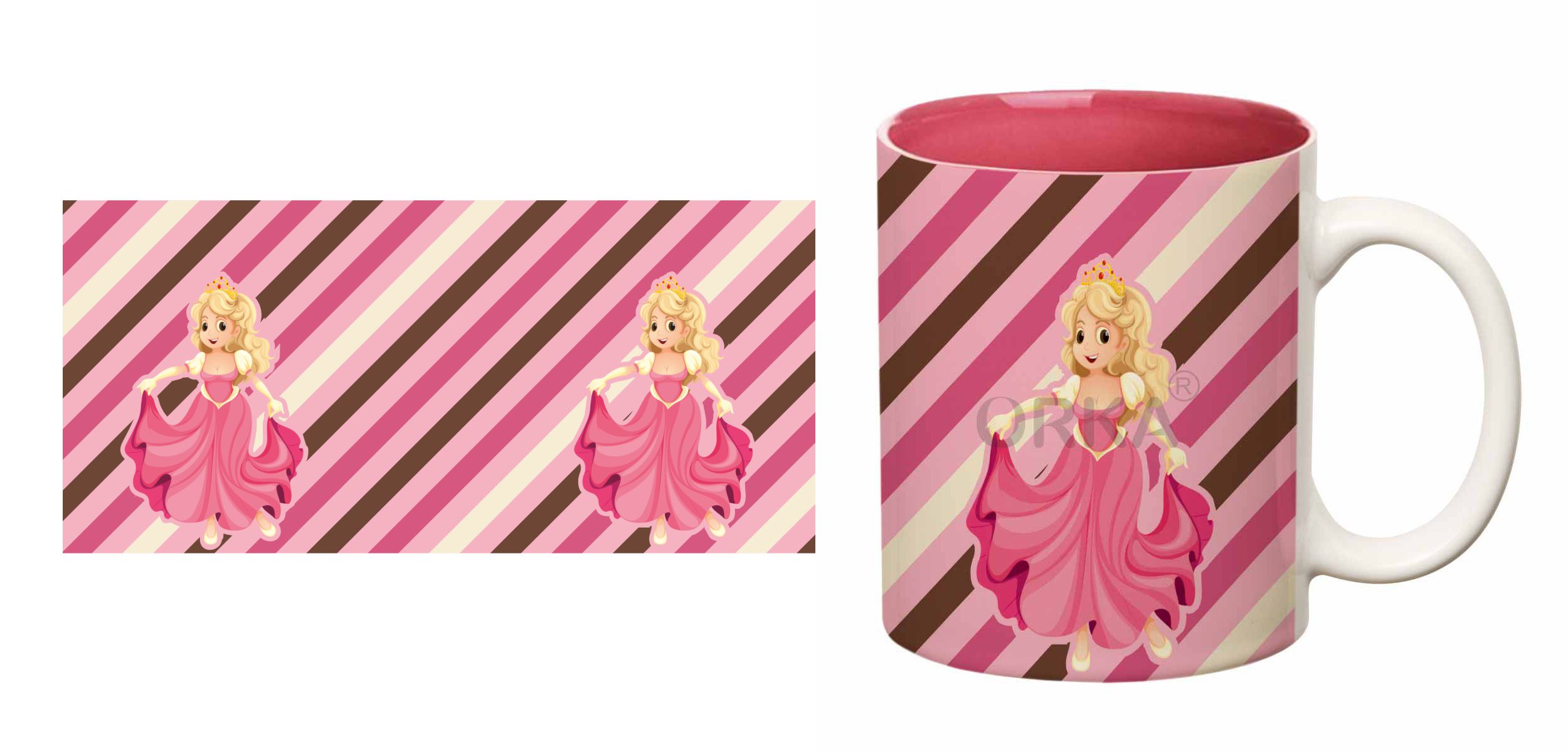 ORKA Coffee Mug Princess Theme 11 Oz 16  