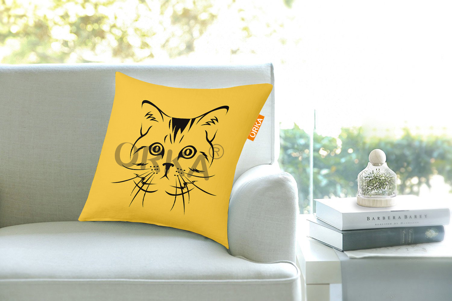 ORKA Set Of 4 Digital Printed Cushion Animal Printed  