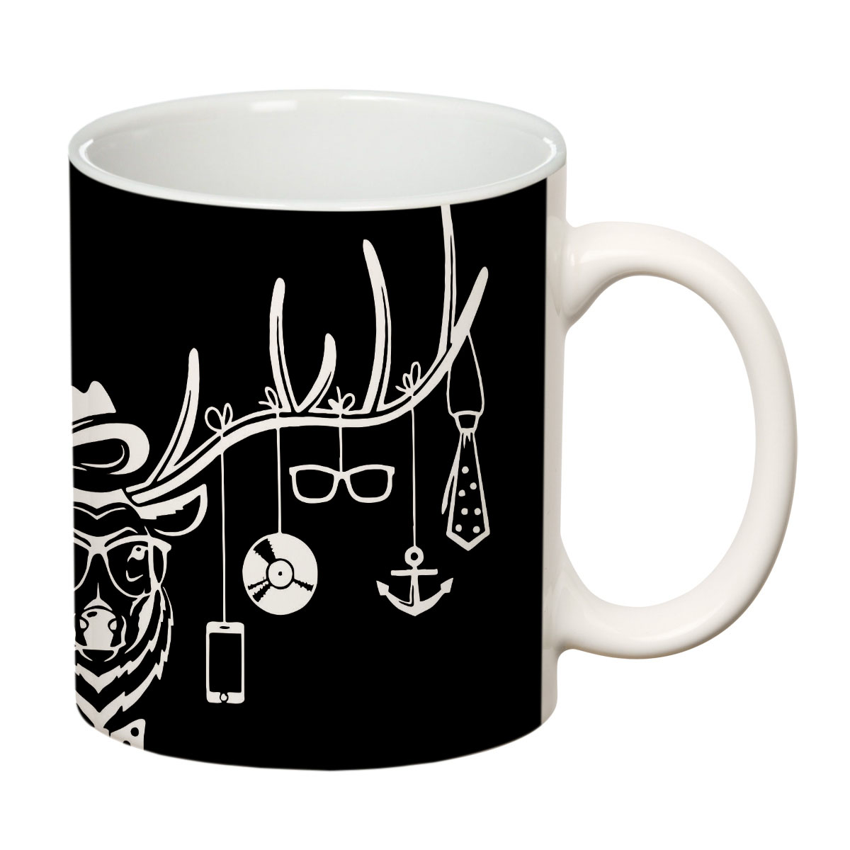 ORKA Coffee Mug 22 ReindeerTheme 11 Oz   