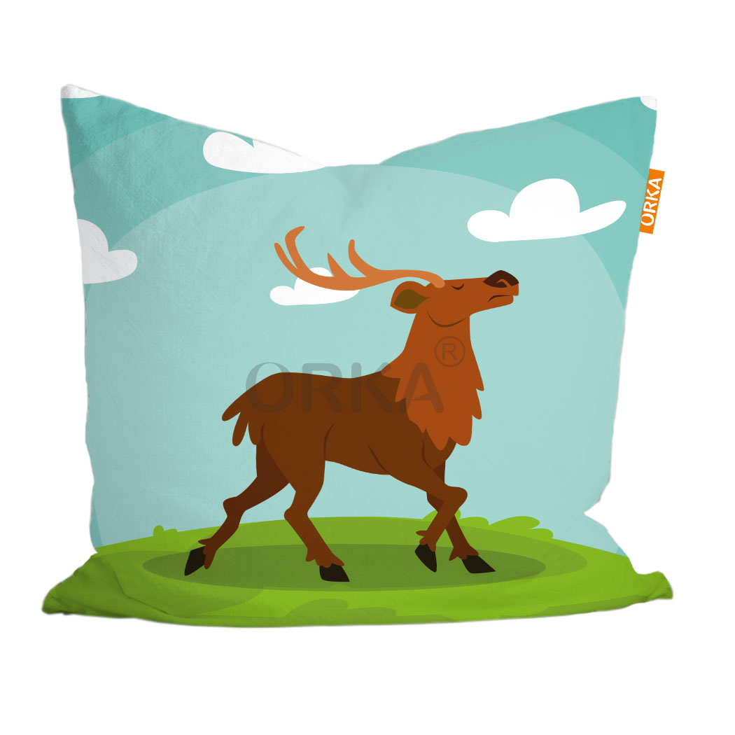ORKA Digital Printed Wildlife Theme Cushion  24  