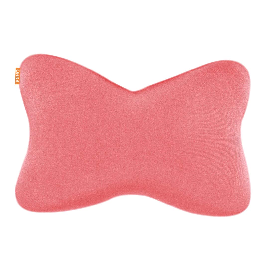 ORKA Classic Car Neckrest Pillow Filled With Microbeads [Pack Of 2] - Pink  