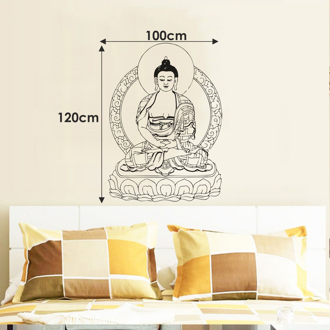 ORKA Buddha Wall Sticker 8  