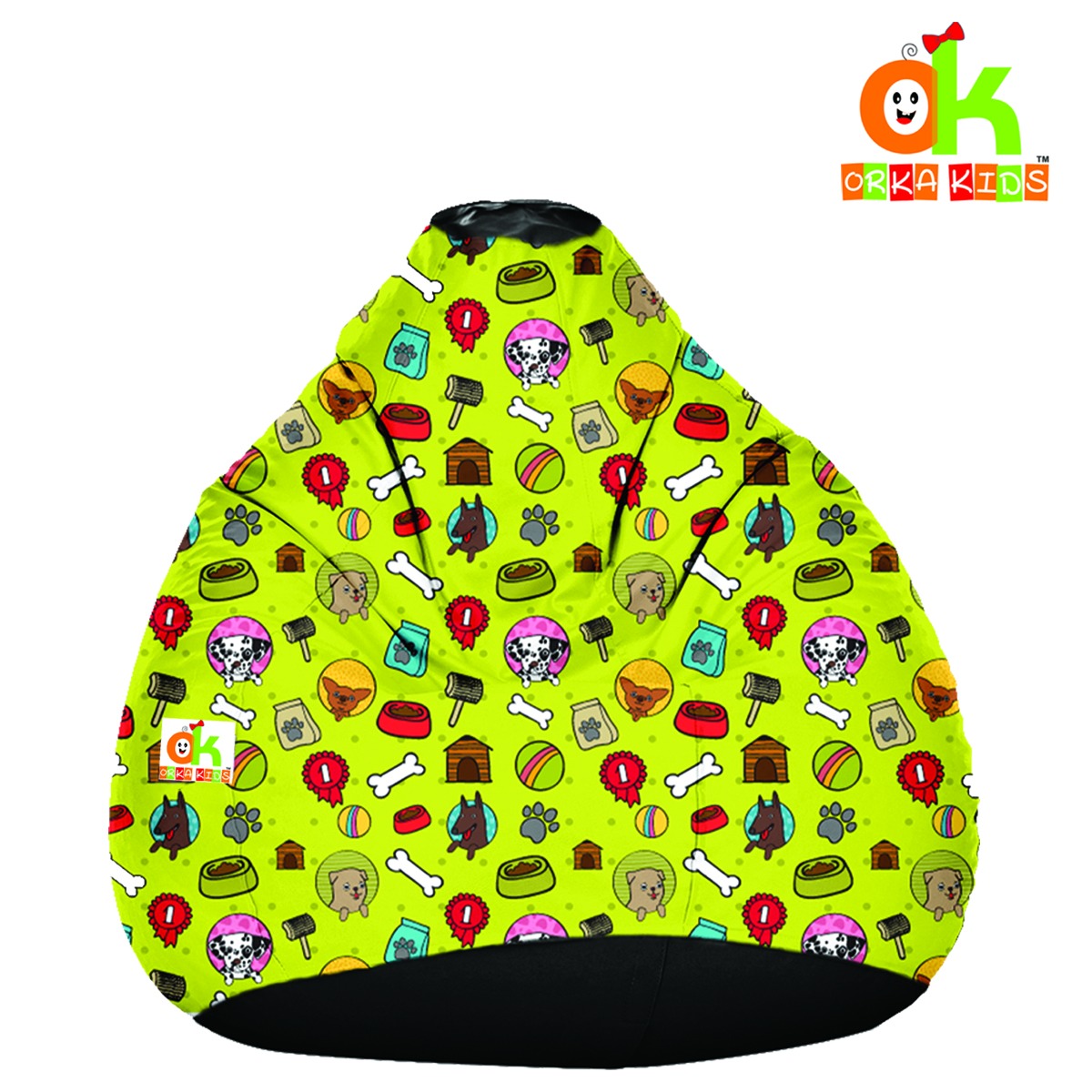 ORKA Kids Digital Printed Bean Bag With Beans Filled  _3  