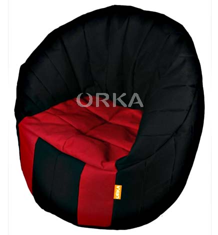 ORKA Classic Denier XXXL Big Boss Chair Cover Without Beans - Red, Black