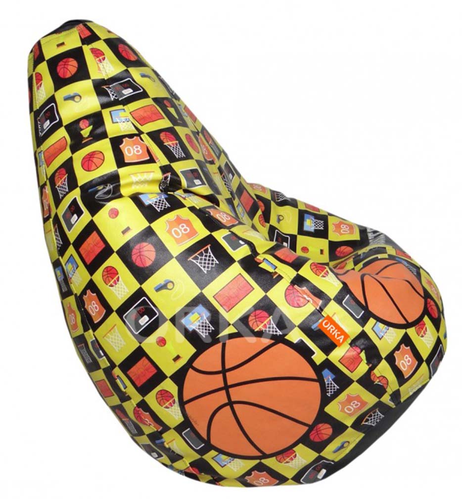 Orka Digital Printed Bean Bag Basketball Lifestyle Theme   XXL  Cover Only 