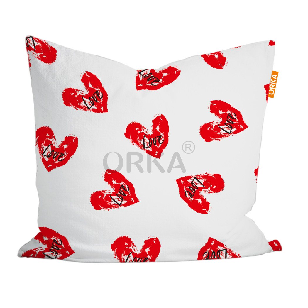 ORKA Valentine Theme Digital Printed Cushion 13 14"x14" Cover Only