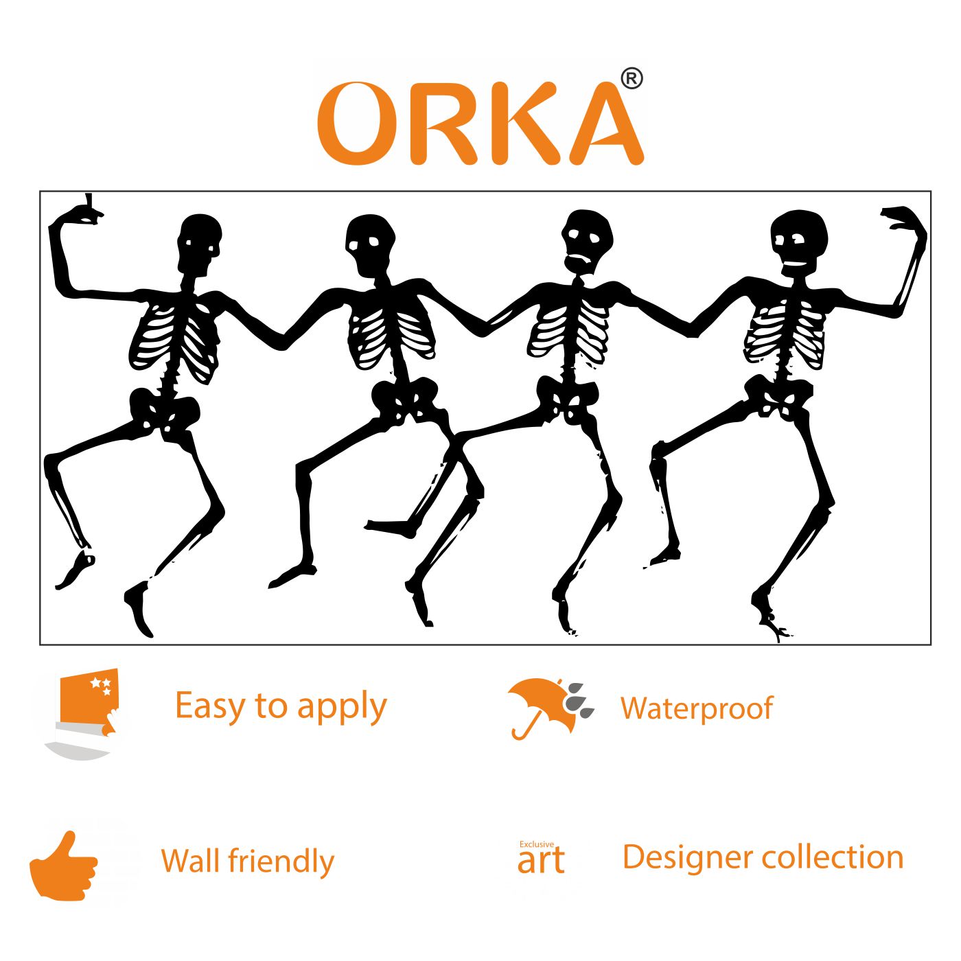 ORKA Halloween Wall Decal Sticker 12  