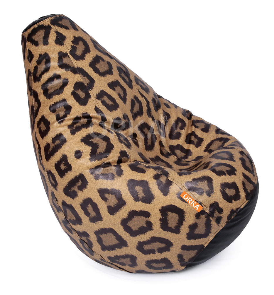 Orka Digital Printed Bean Bag Leopard Theme  