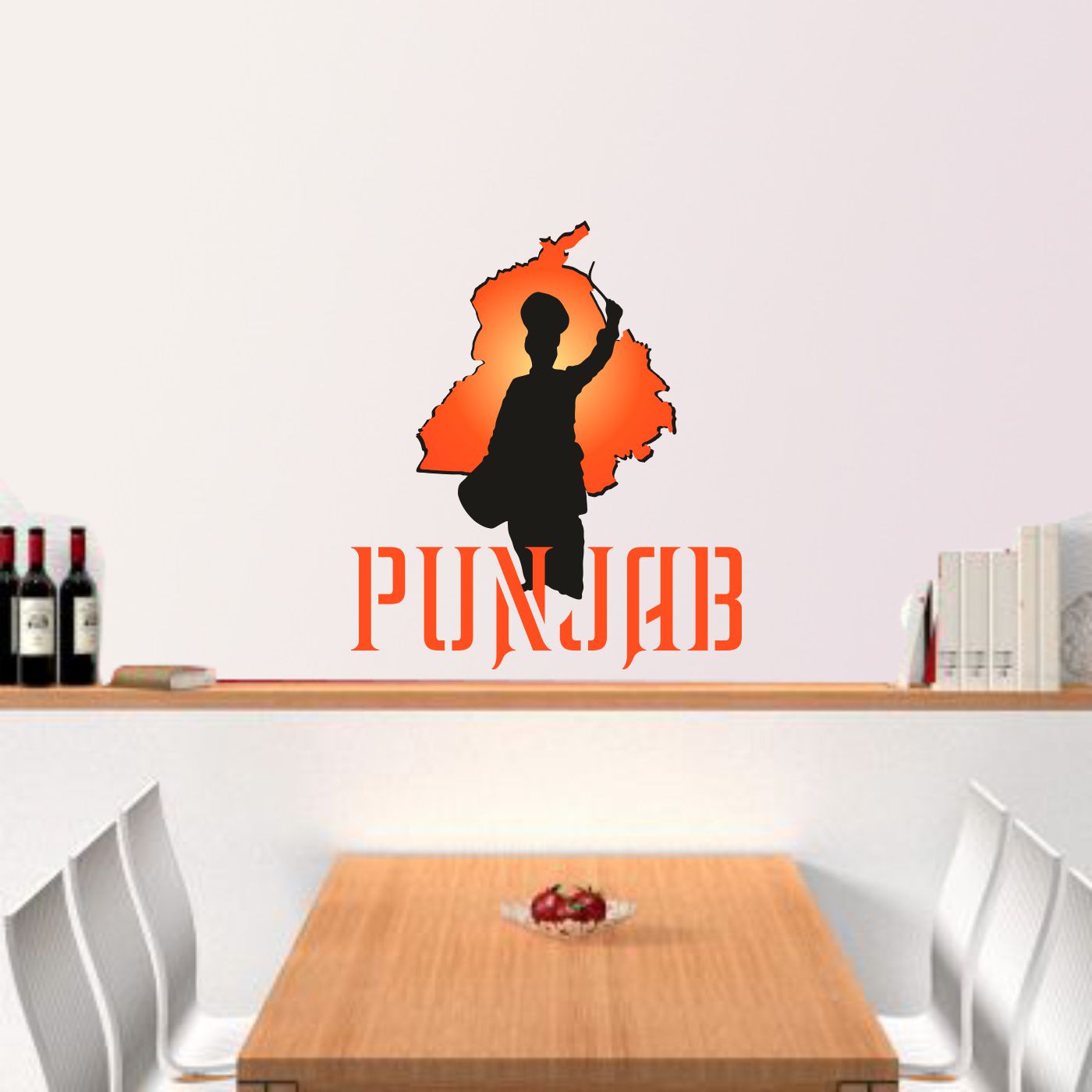ORKA Punjabi Theme Wall Sticker  2  