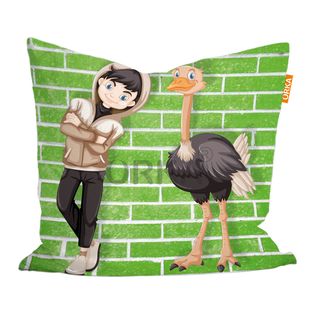 ORKA Digital Printed Wildlife Theme Cushion  20  