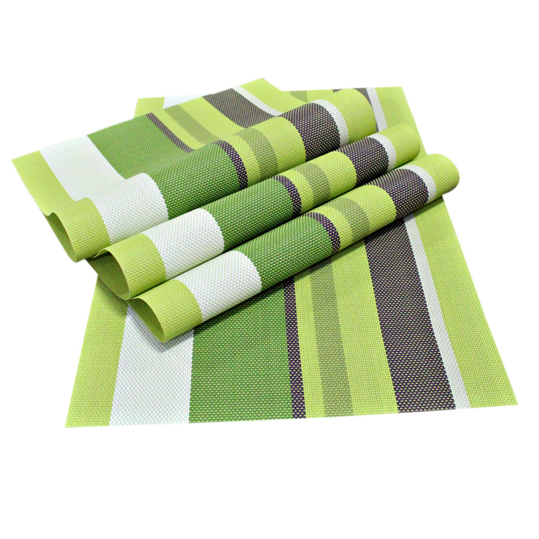 ORKA PVC Dining Table Placemat 4-Piece Set Green  