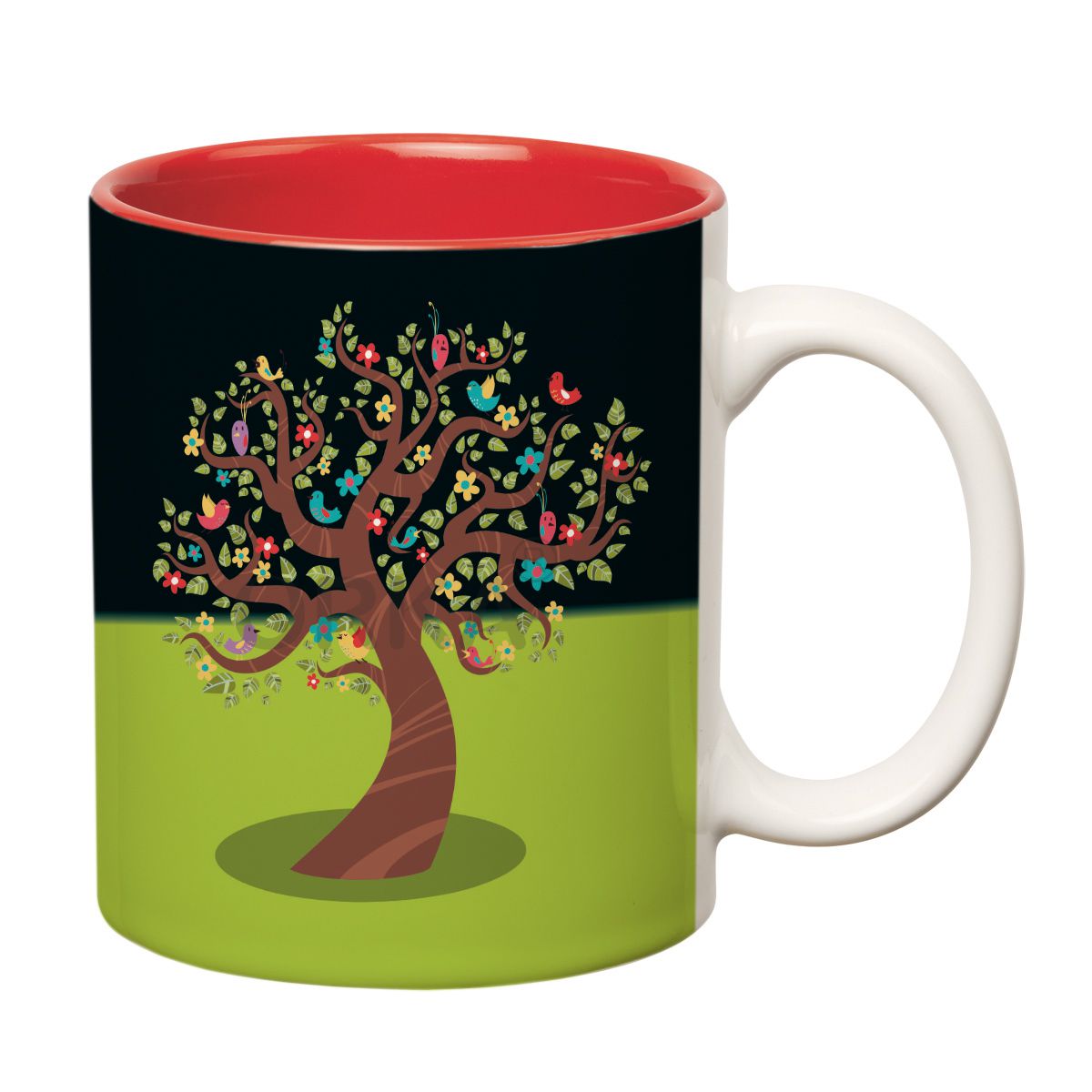 ORKA Coffee Mug Nature Printed( Nature Tree) Theme 11 Oz   