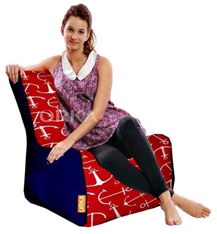 ORKA Digital Printed Bean Chair Anchor Theme   XXL  Cover Only 