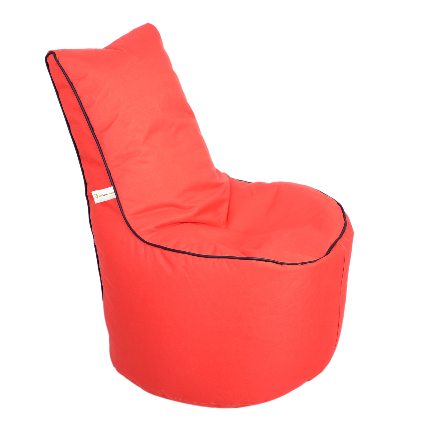 Can Bean Bags Denier High Back Chair Orange With Red Piping   