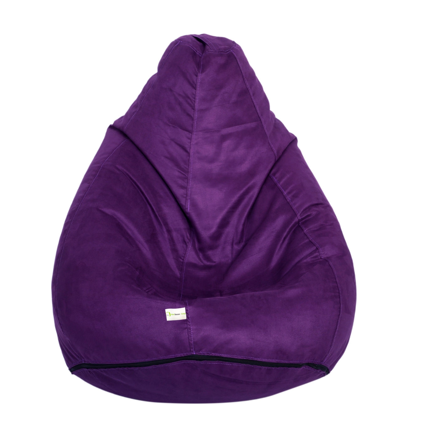 Can Bean Bags Suede Purple With Footstool Bean Bag  