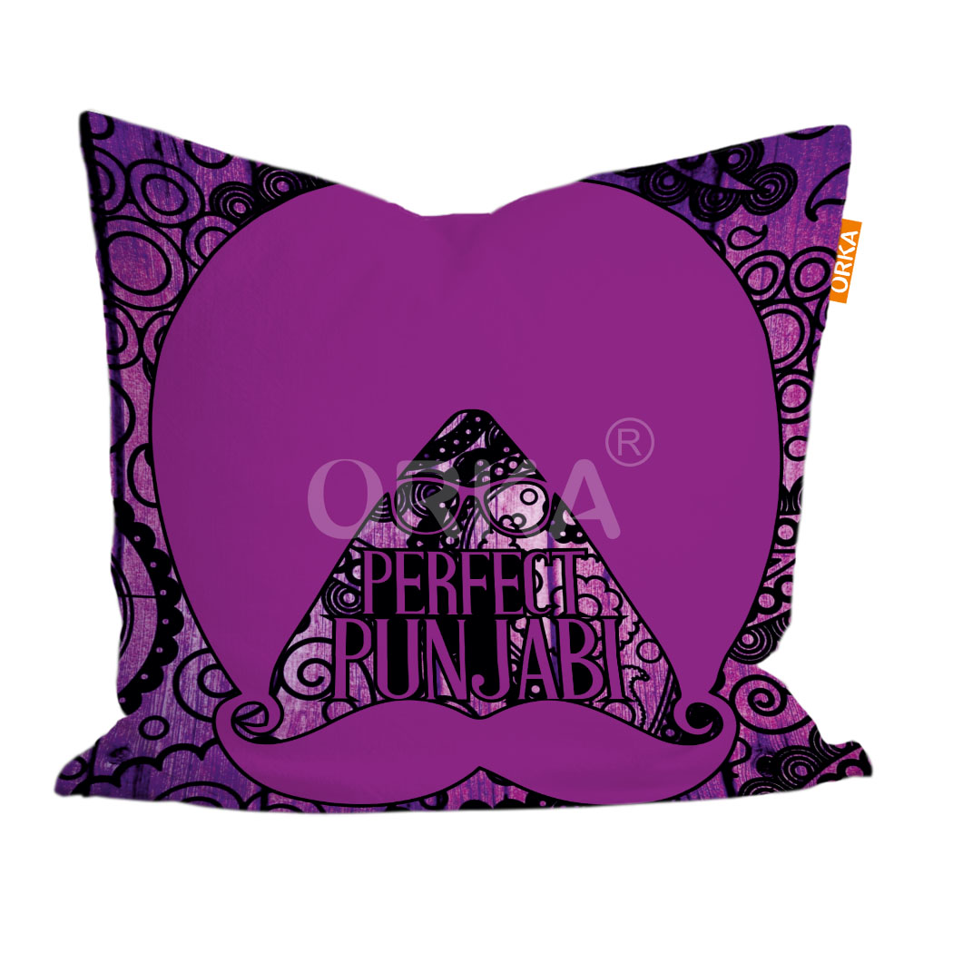ORKA Punjabi Theme Digital Printed Cushion 10  