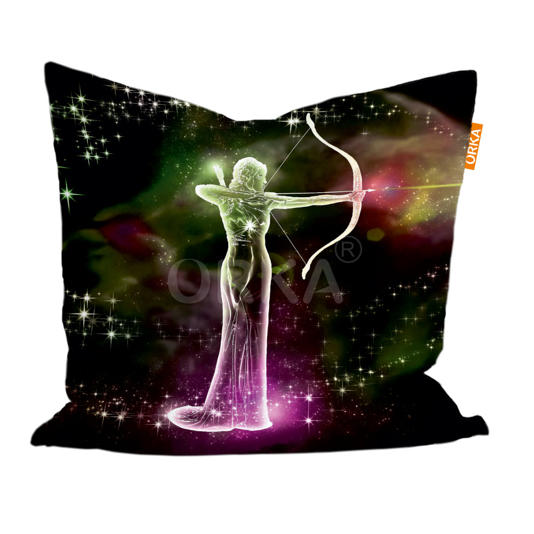 ORKA Sagittarius Sunshine Theme Digital Printed Cushion    