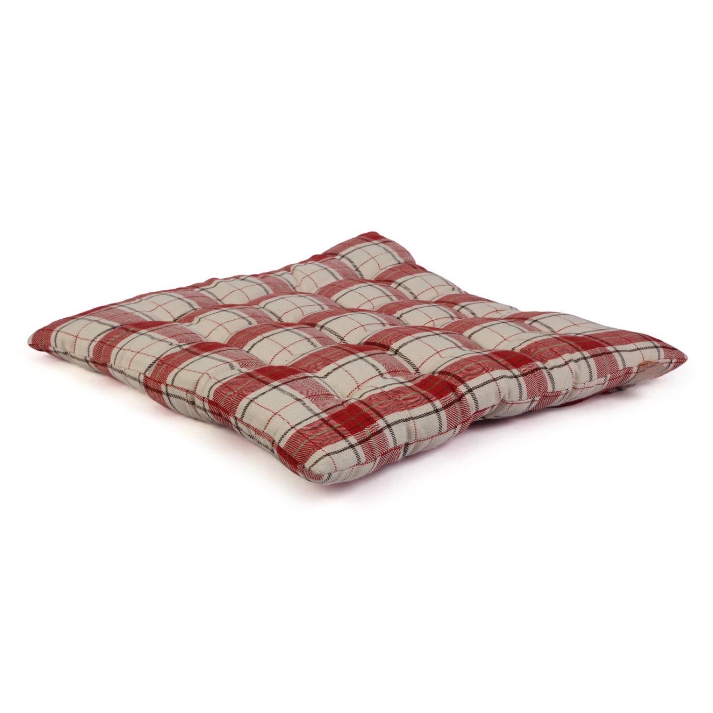 ORKA HOME Chair Pad Checked Design  