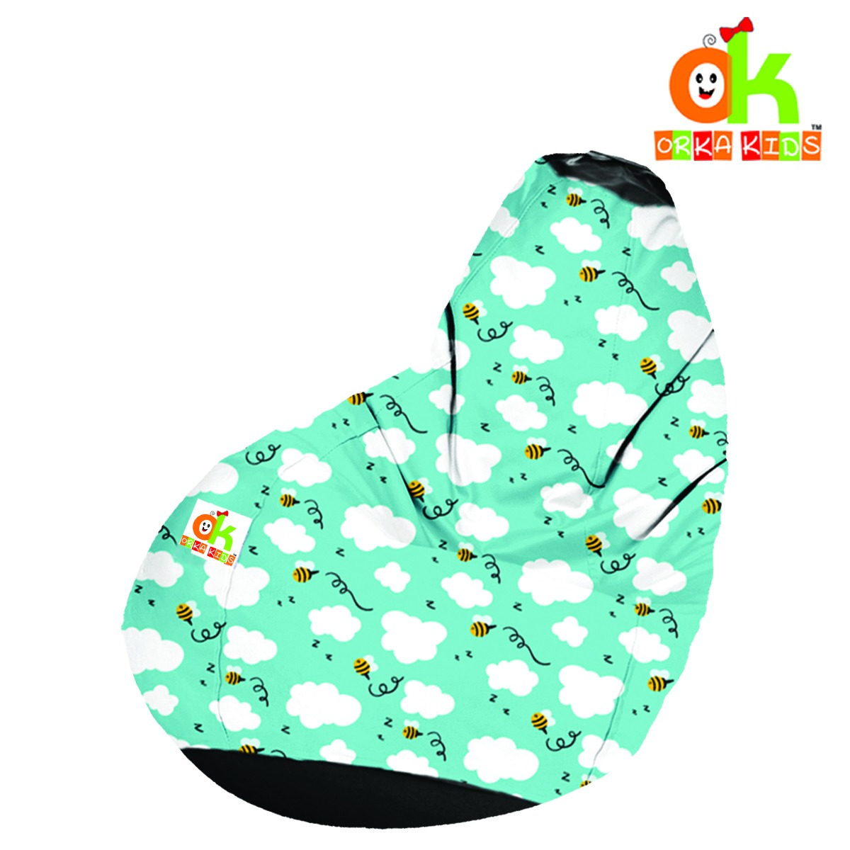 ORKA Kids Digital Printed6 Bean Bag With Beans Filled