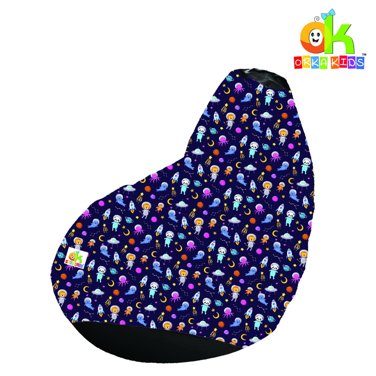 ORKA Kids Digital Printer28 Space Cartoon Design Bean Bag  