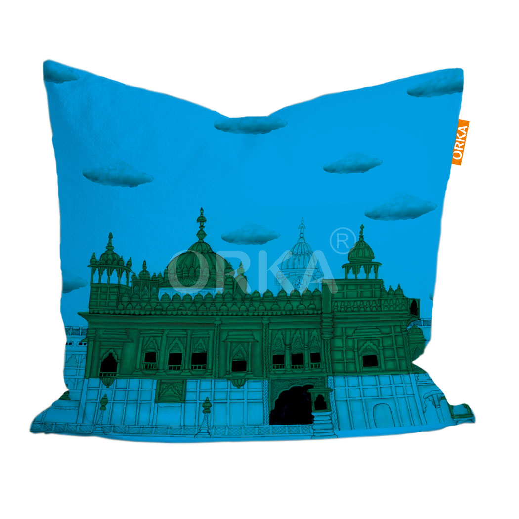 ORKA Punjabi Theme Digital Printed Cushion 19  