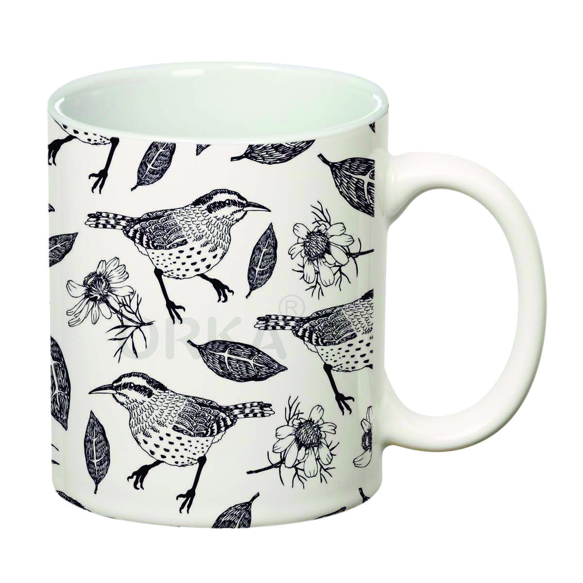 ORKA Coffee Mug(birds) Theme 11 Oz   