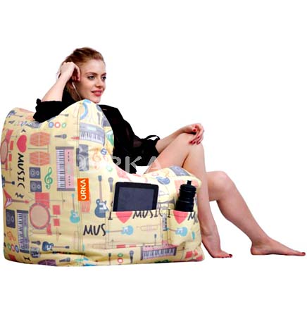 ORKA Bean Bag Music Theme Bean Chair  