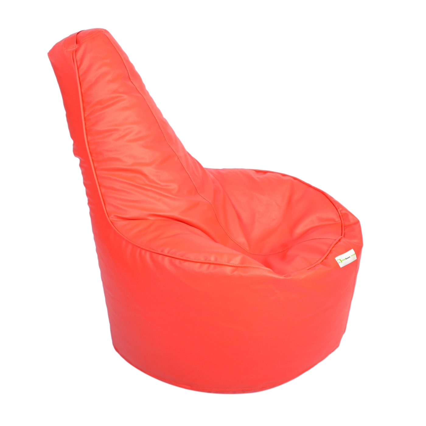 Can Bean Bags Teardrop Chair With Piping Orange  