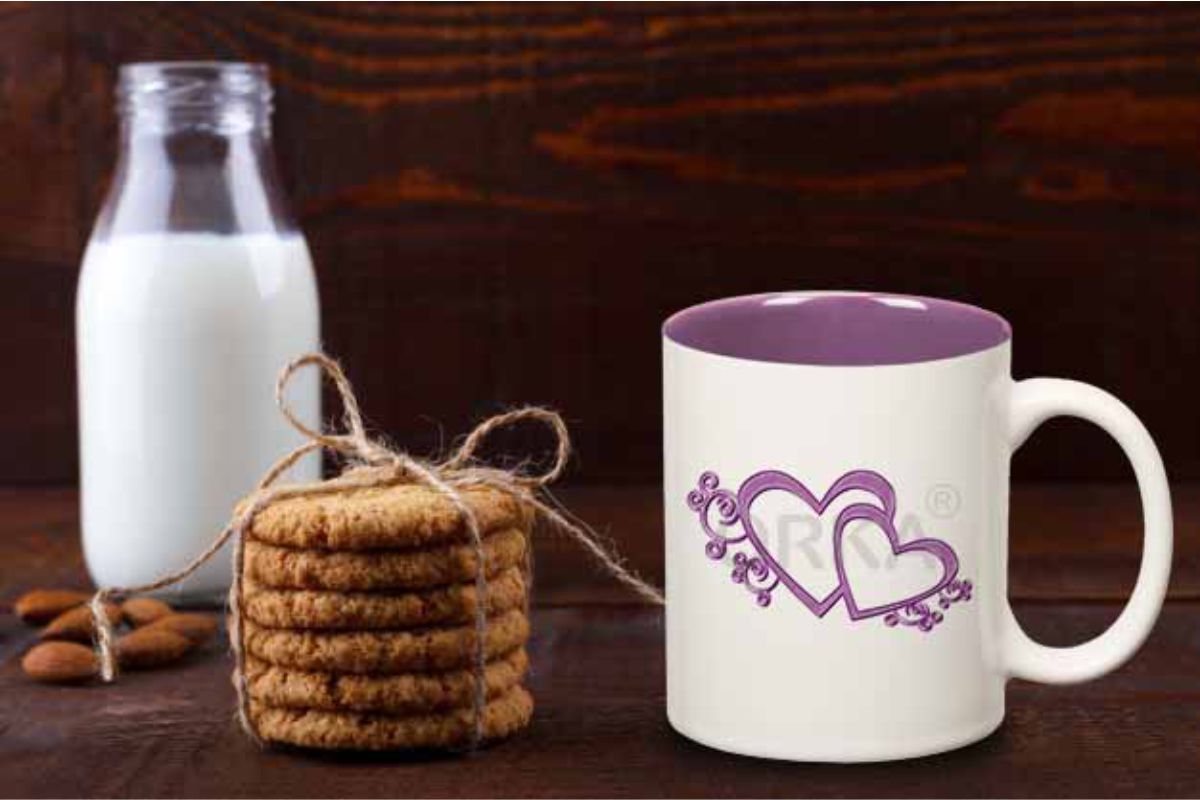 ORKA<sup>®</SUP> Blue Heart Design Coffee Mug   