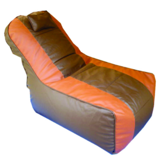 Orka Digital Printed Video Rocker Lounger With Headrest Standard Cover - Brown And Tan  