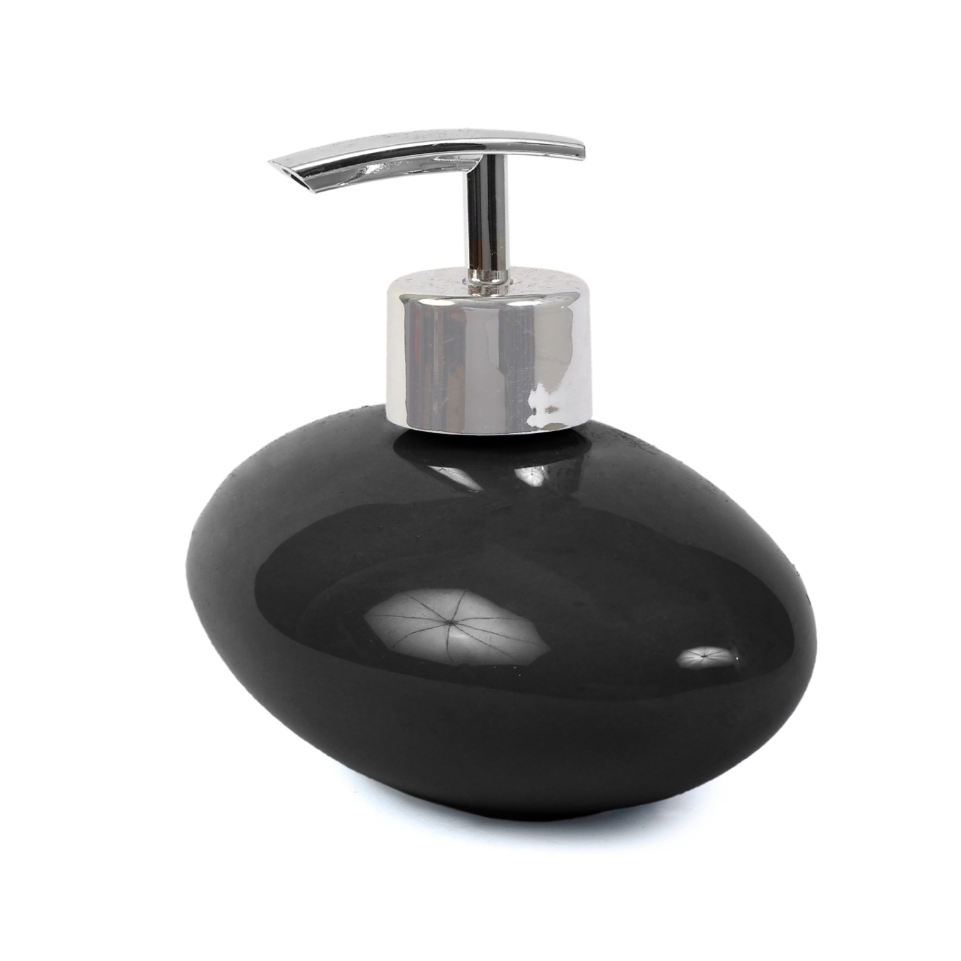 ORKA HOME Oval Soap Dispenser - Black  