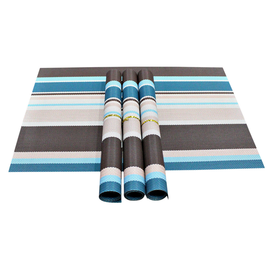 ORKA PVC Dining Table Placemat 4-Piece Set-Multicolor  