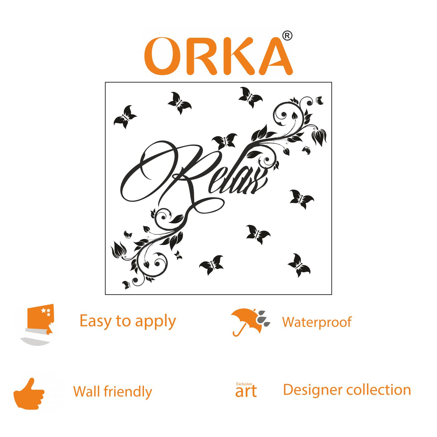 ORKA Washroom Wall Sticker 12  