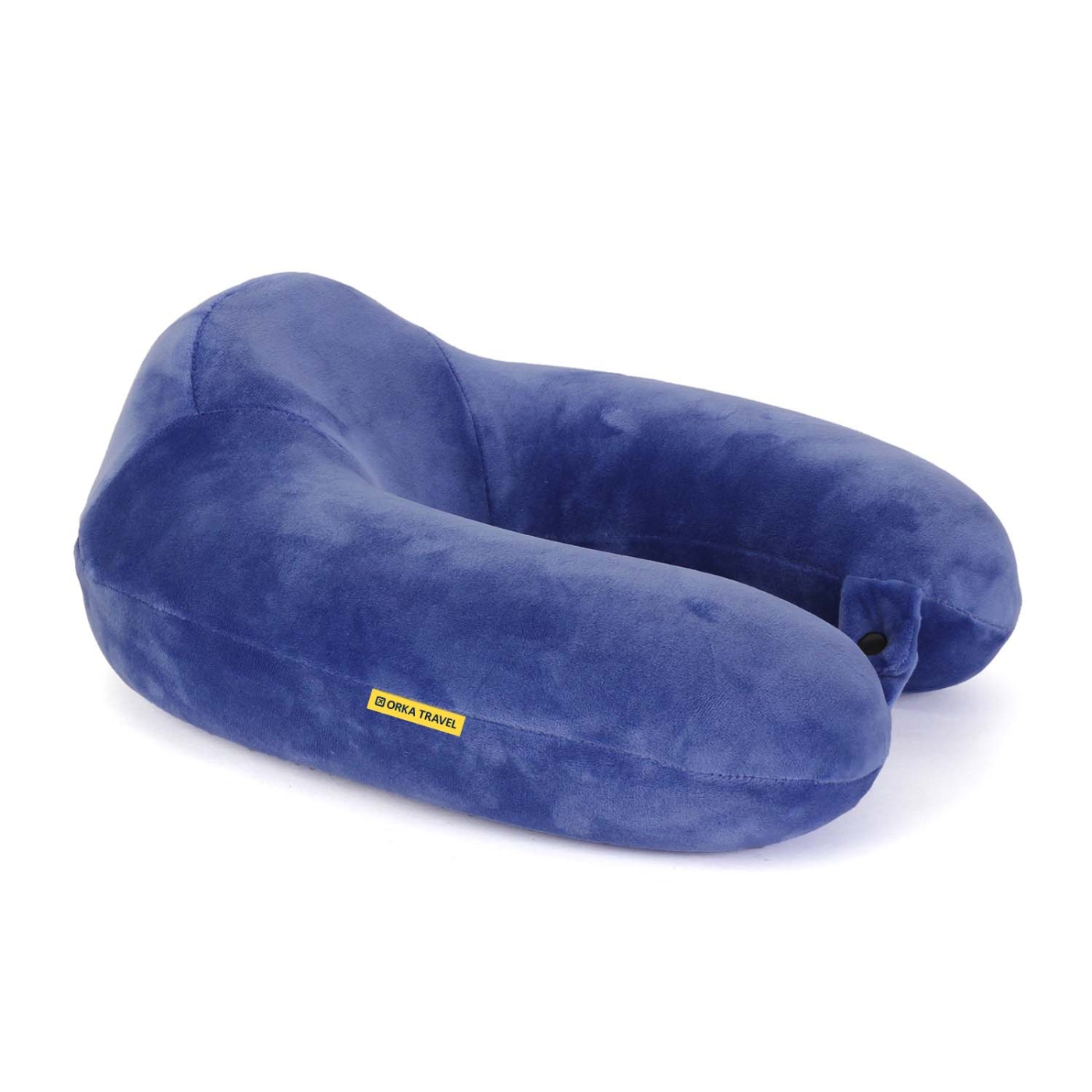 ORKA TRAVEL Solid Special Thermo Sensitive Memory Foam U Shaped Travel Neck Pillow - Blue  