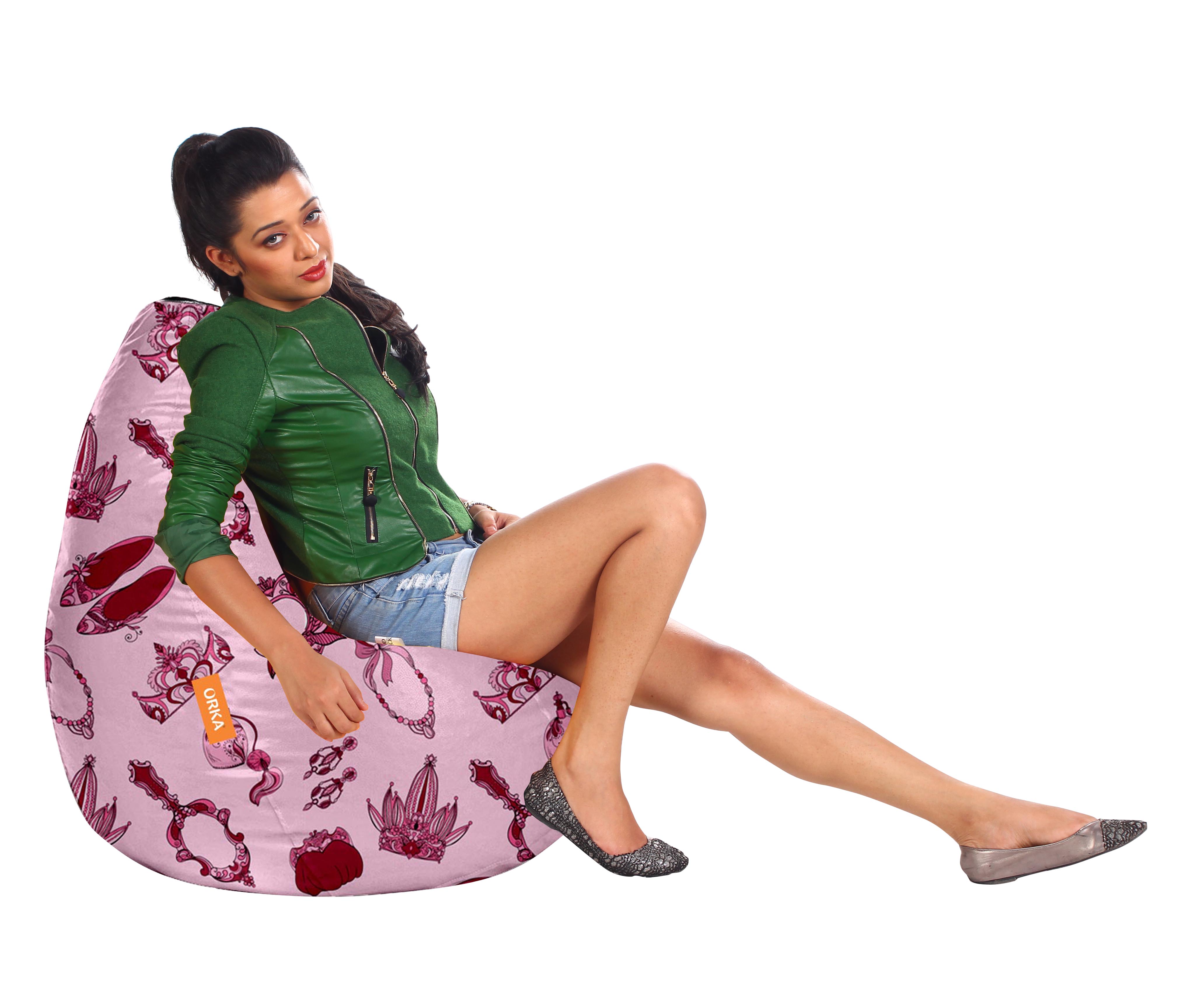 ORKA®Digital Printed Princess Theme Bean Bag   