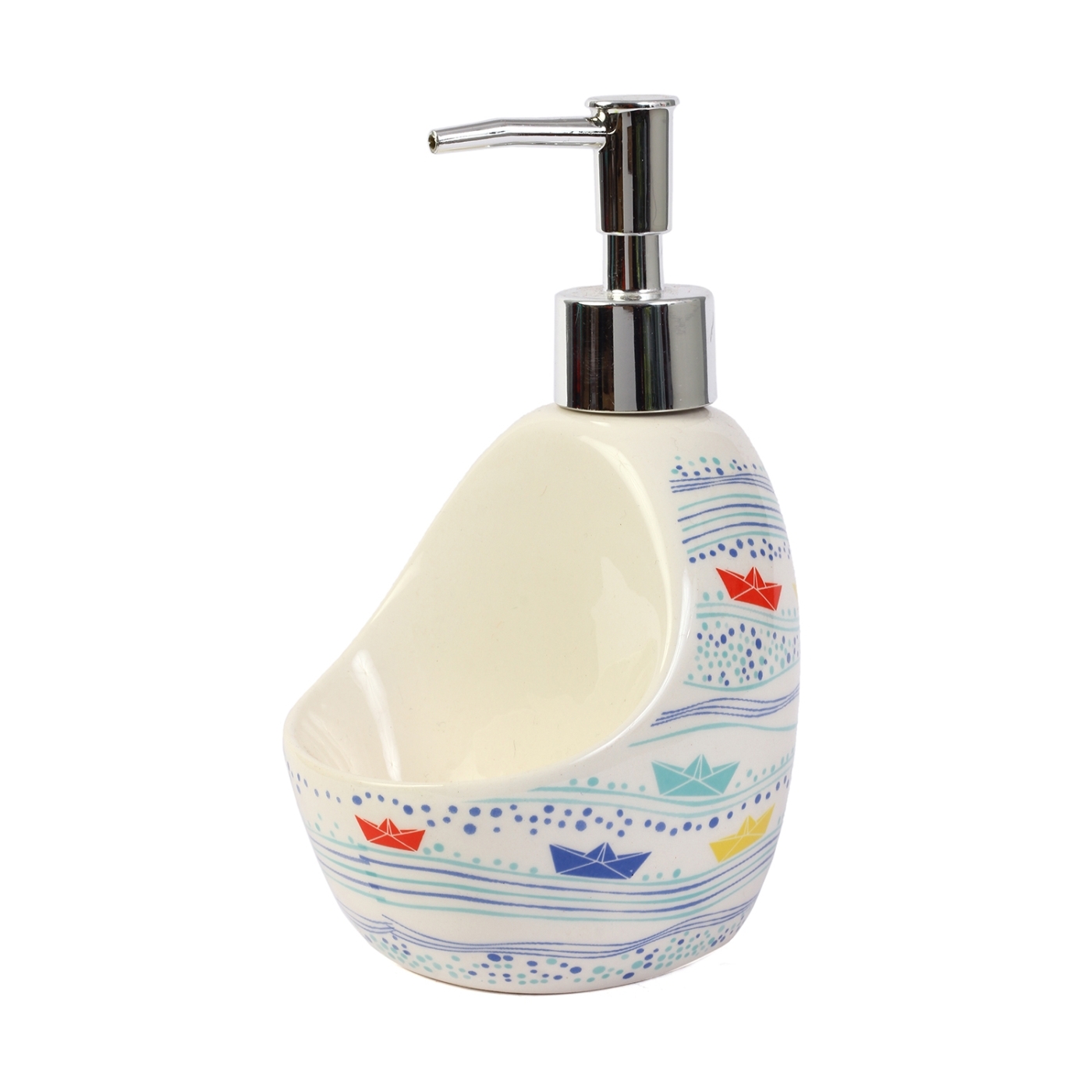 ORKA Ceramic Liquid Soap Dispenser For Bathroom/Kitchen Use  