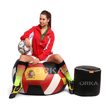 ORKA Digital Printed Sports Bean Bag Chelsea Football Theme  