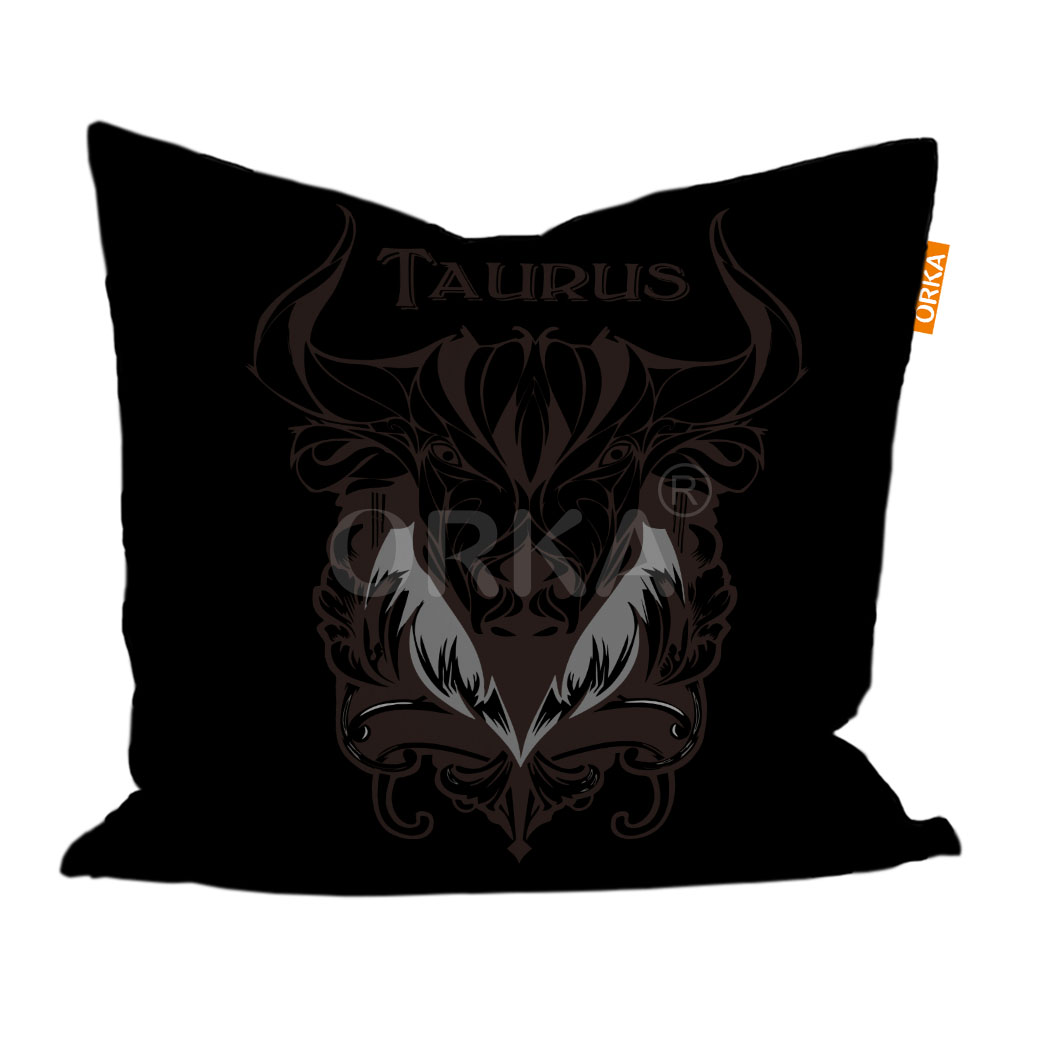 ORKA Taurus  Sunshine Theme Digital Printed Cushion    