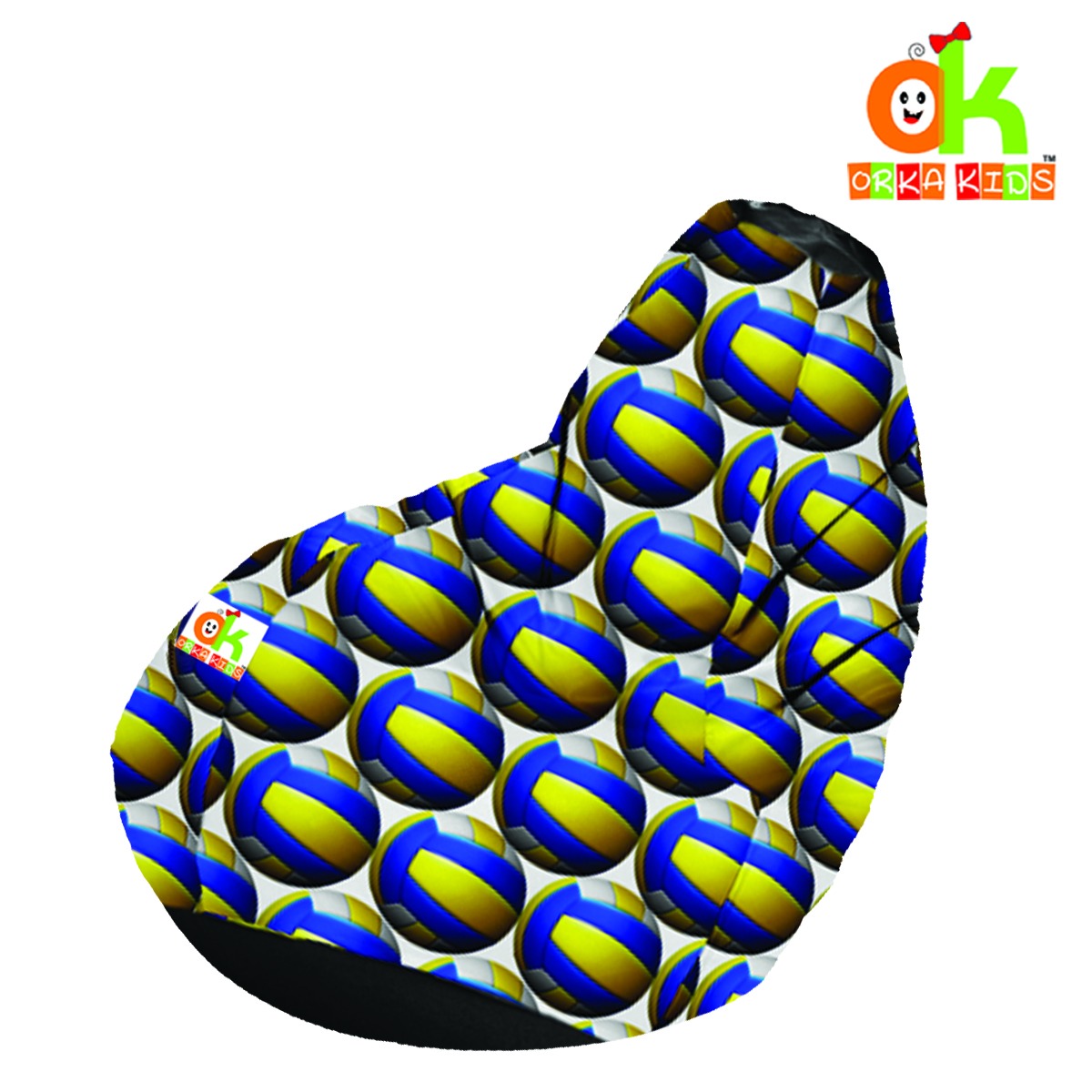ORKA Kids Digital Printed Bean Bag Cover Without Beans_Multicolor  